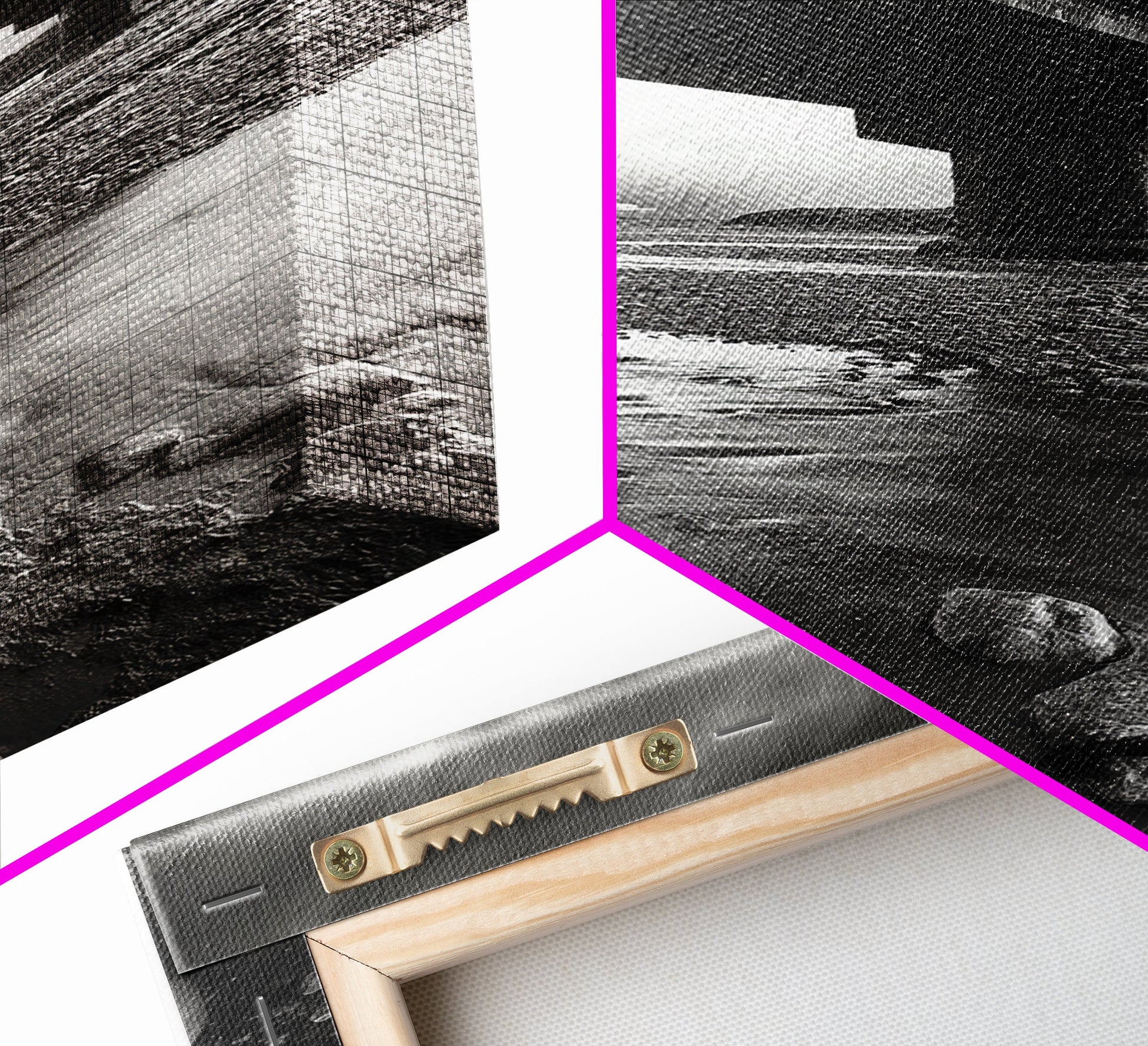 Stormy Bridge, River Rocks, Dramatic Sky, Moody Photography, Office Wall Art
