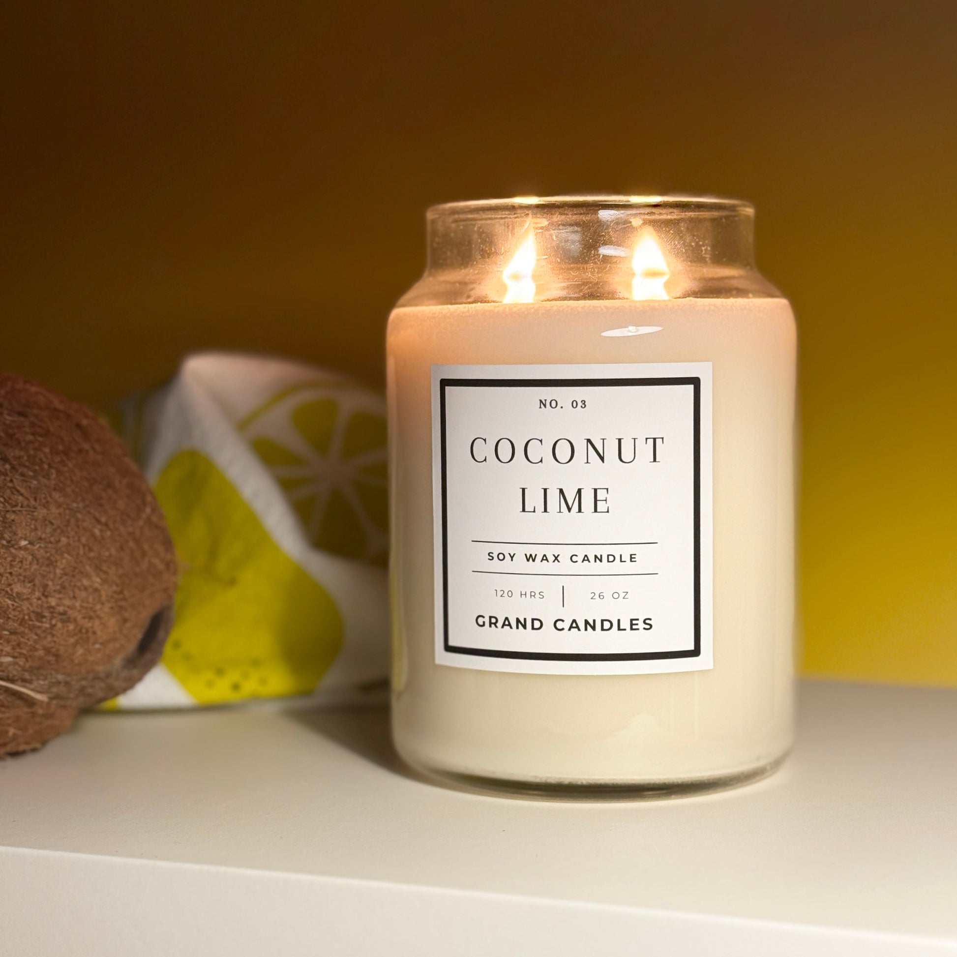 Coconut Lime Soy Candle – Tropical, Creamy & Refreshing