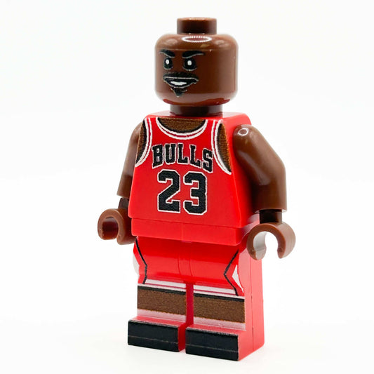 MJ #23 (Red Jersey) Basketball Player Minifig made using LEGO parts
