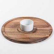 Large Chip & Dip Platter with Ceramic Bowl
