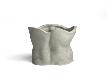 Male Torso Planter – Handmade Concrete Body Pot with Drainage Hole