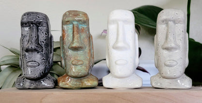 Moai Statue Ceramic Plant Watering Spike