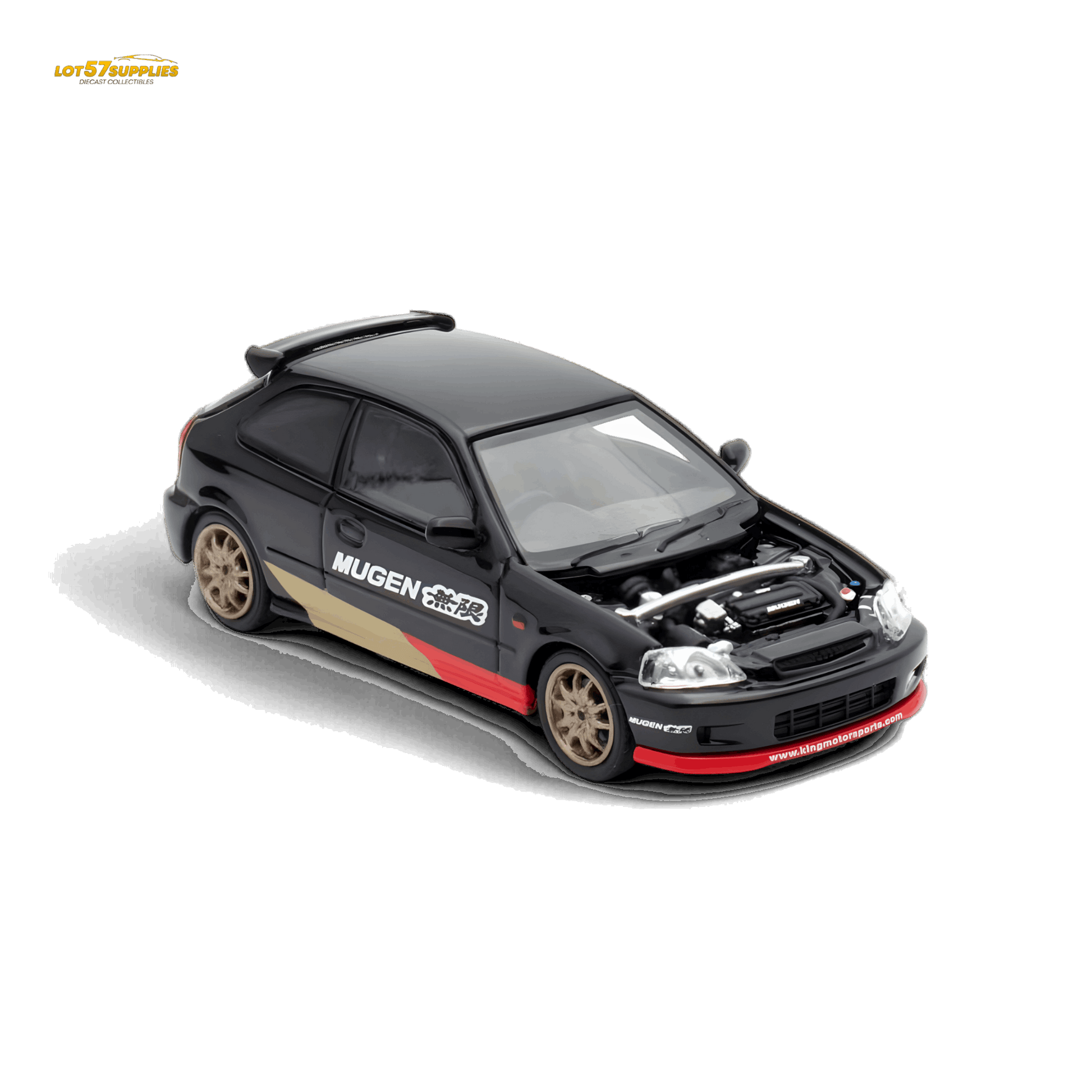 Motorhelix Honda Civic EK9 MUGEN Malaysia Limited Edition - Black 1:64
