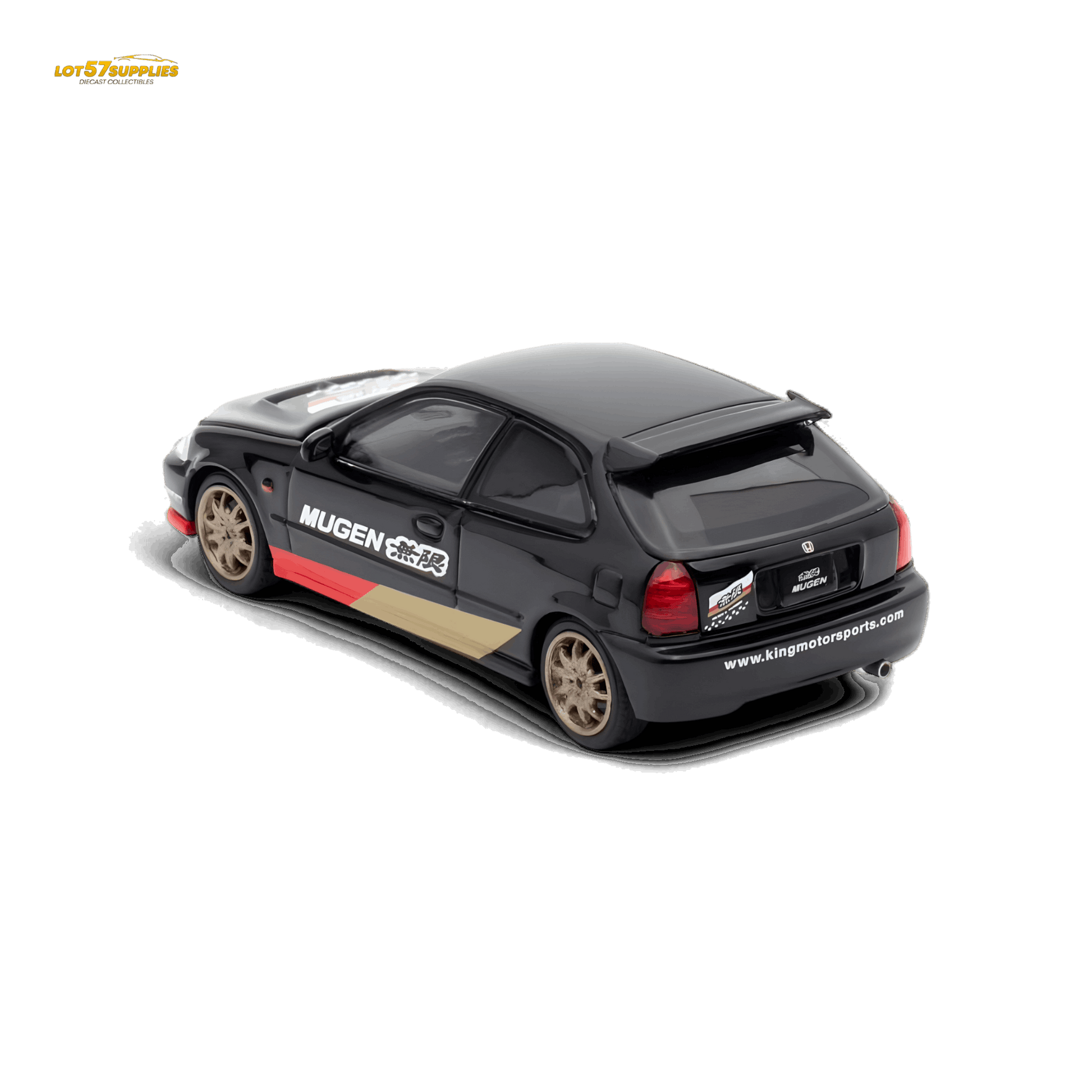Motorhelix Honda Civic EK9 MUGEN Malaysia Limited Edition - Black 1:64