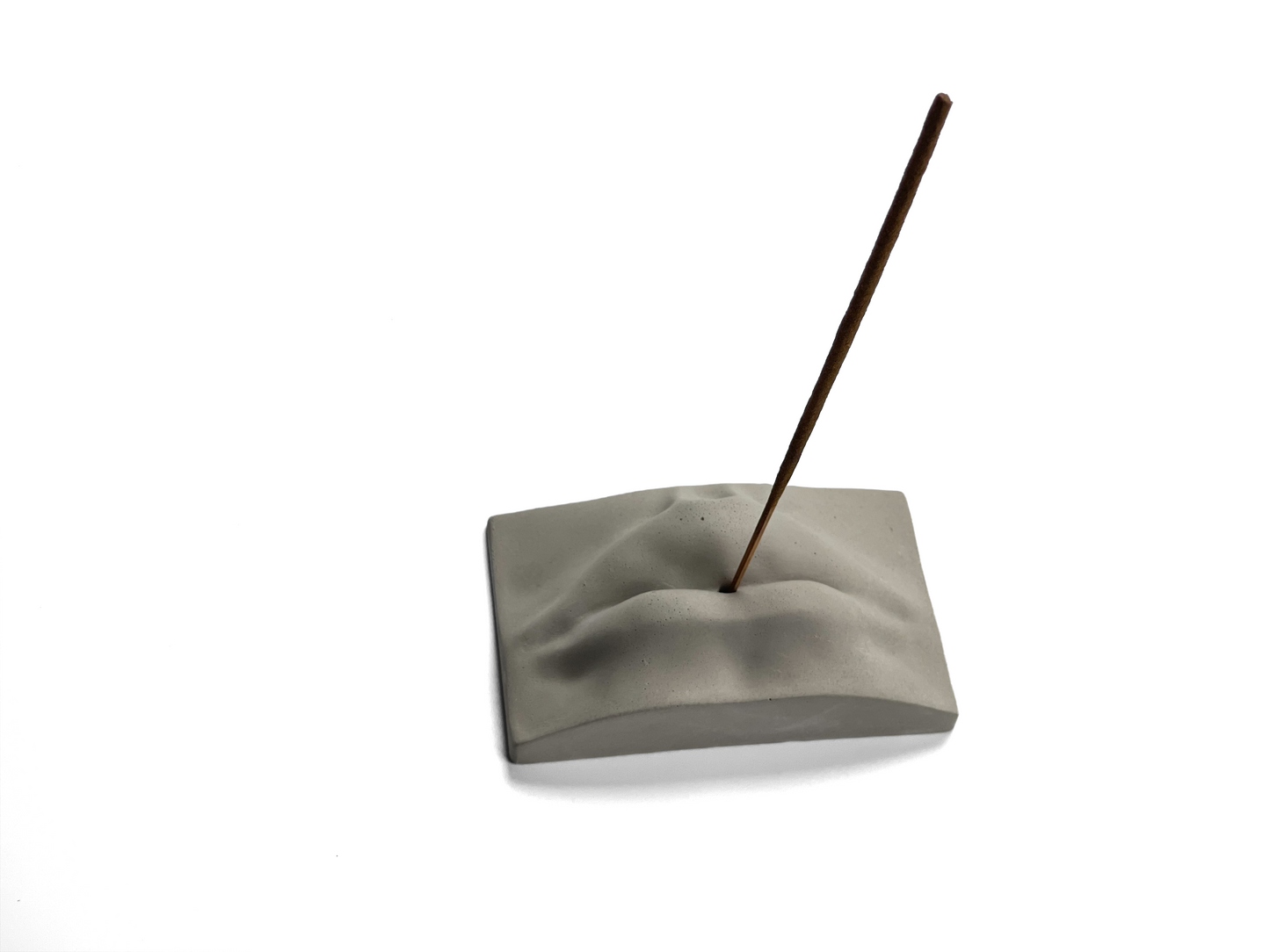 Handmade Concrete Lips Incense Holder – Modern Minimalist Aroma Stick Burner