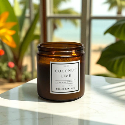 Coconut Lime Soy Candle – Tropical, Creamy & Refreshing