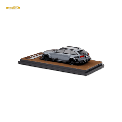 Qidian Model Audi RS6 Avant (C7) Crock Station wagon DTM Wide-Body Modified - Cement Grey 1/64