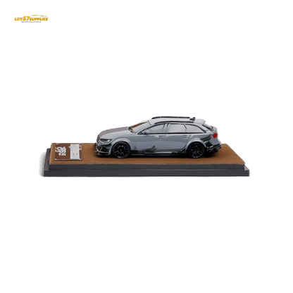 Qidian Model Audi RS6 Avant (C7) Crock Station wagon DTM Wide-Body Modified - Cement Grey 1/64