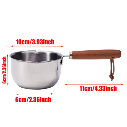 150-300ml Stainless Steel Butter Melting Pot | Hot Sauce Pan