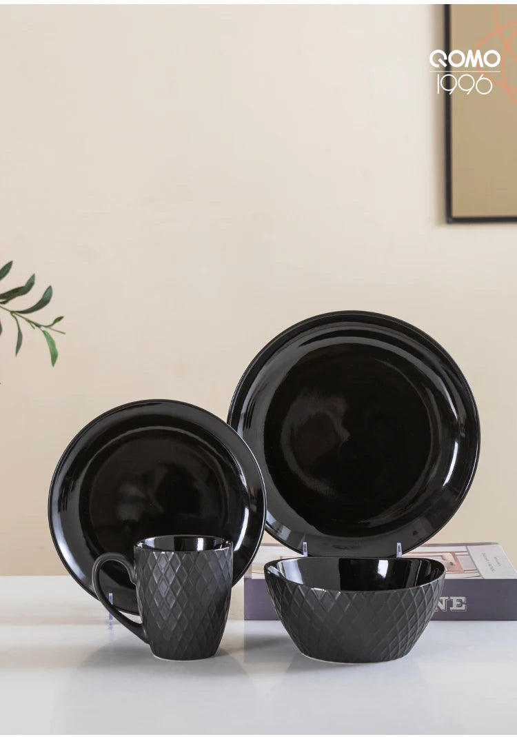 16 Piece Ceramic Dinner Tableware Set