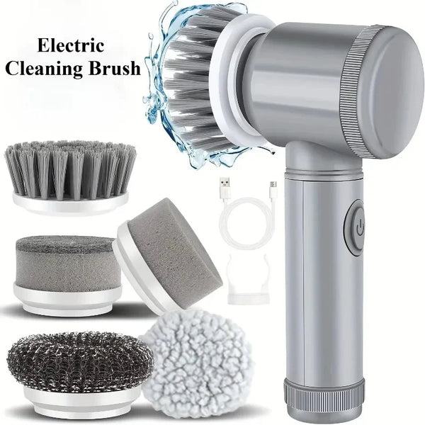 Electric Spin Scrubber Bathroom Cordless Cleaning Brush Power Tool