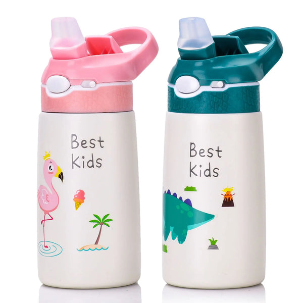 400ML Children Thermos Water Bottle Kids Thermos Mug Baby Duck