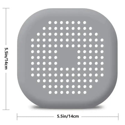Anti-Clogging Drain Mat – Suction Cup Hair Filter for Kitchen & Bath