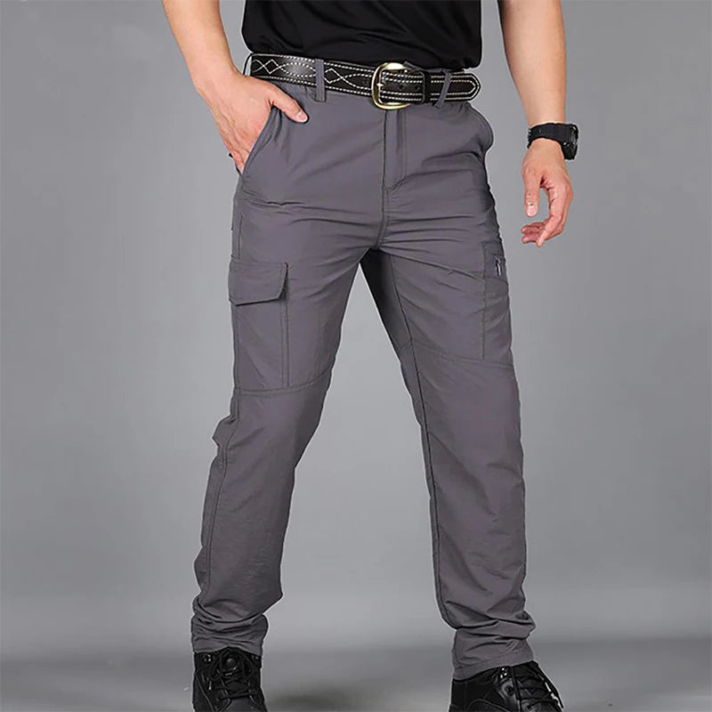 Men's Tactical Cargo Pants - Waterproof & Wear-Resistant Outdoor Trousers