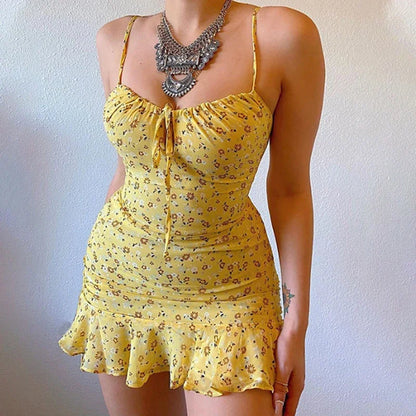 Women's Sexy Casual Floral Camisole Dress
