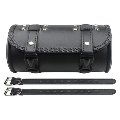 Vintage PU Leather Motorcycle Tool Bag – Waterproof Storage