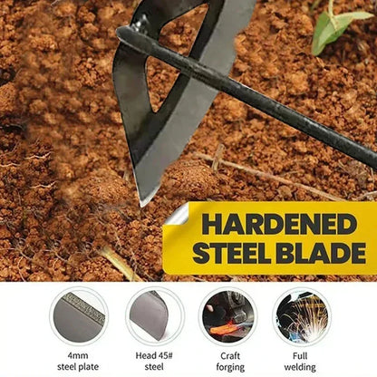 Steel Hollow Weeding Hoe & Rake