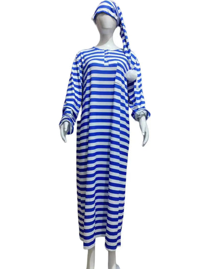 2025 Autumn Men's Nightgown Male Long Robe Solid Thin Loose Plus Size Long Sleeve One-Piece Pajamas for Men Bathrobe Homewear