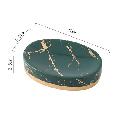 Marble Stripes Ceramic Soap Dish