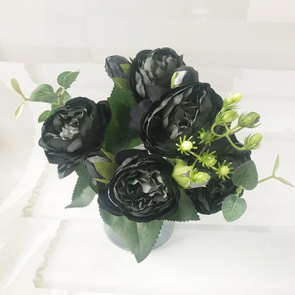 High-Quality Silk Peony & Hydrangea Bouquet for Home & Weddings