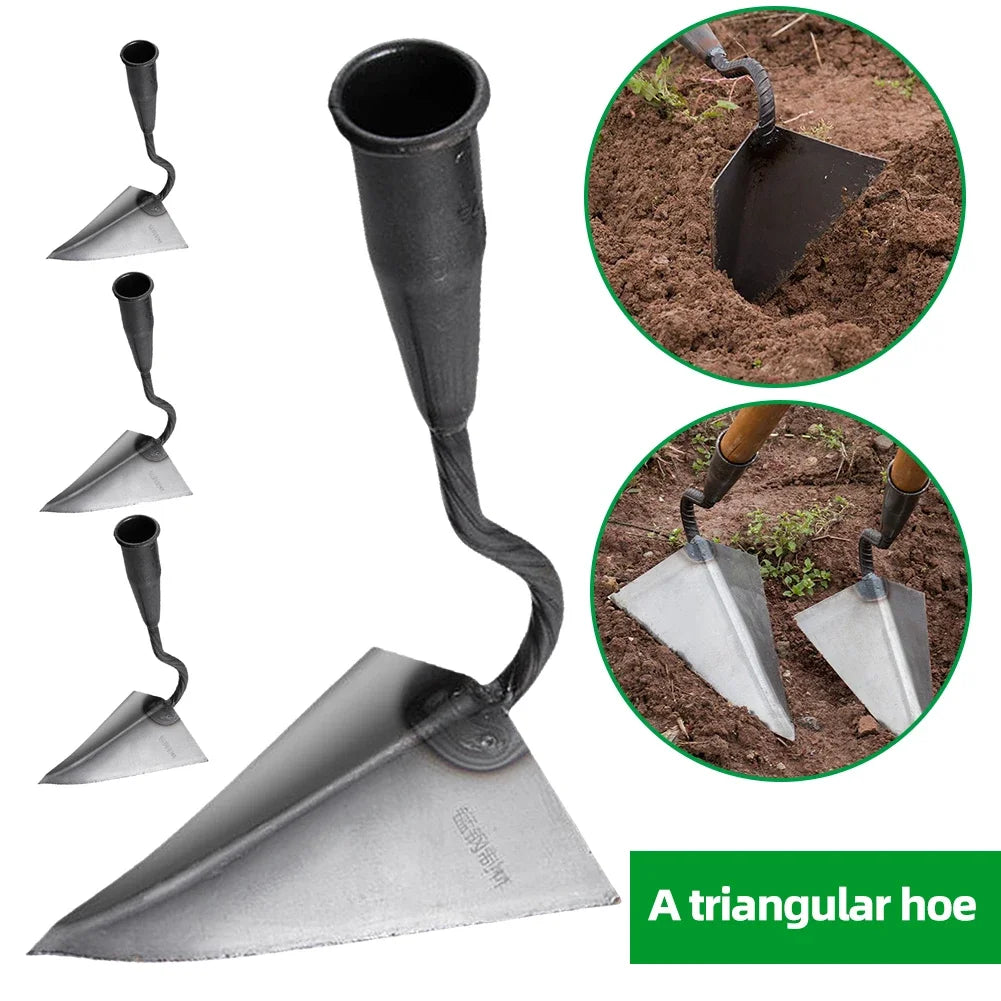 Triangle Small Tip Hoe - Plowing & Soil Loosening Garden Tool