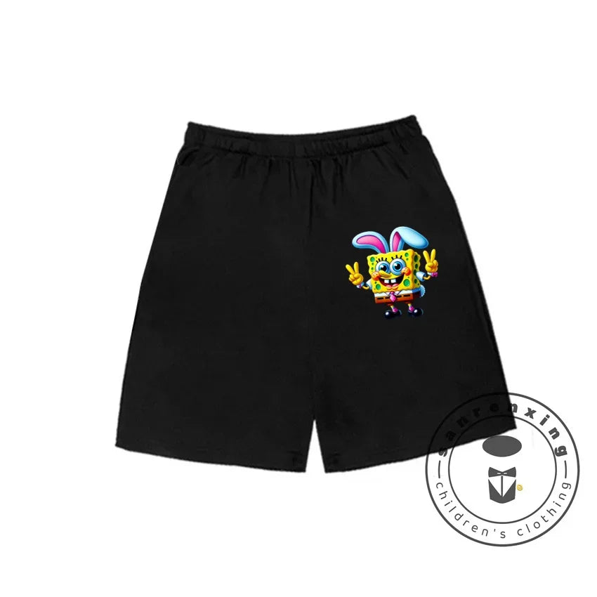 Hip-Hop Style SpongeBob T-Shirt for Kids