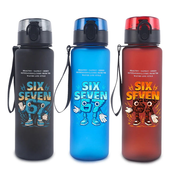 Steal A Brainrot 650ML Water Bottle For Boys Girls 67 Six Seven