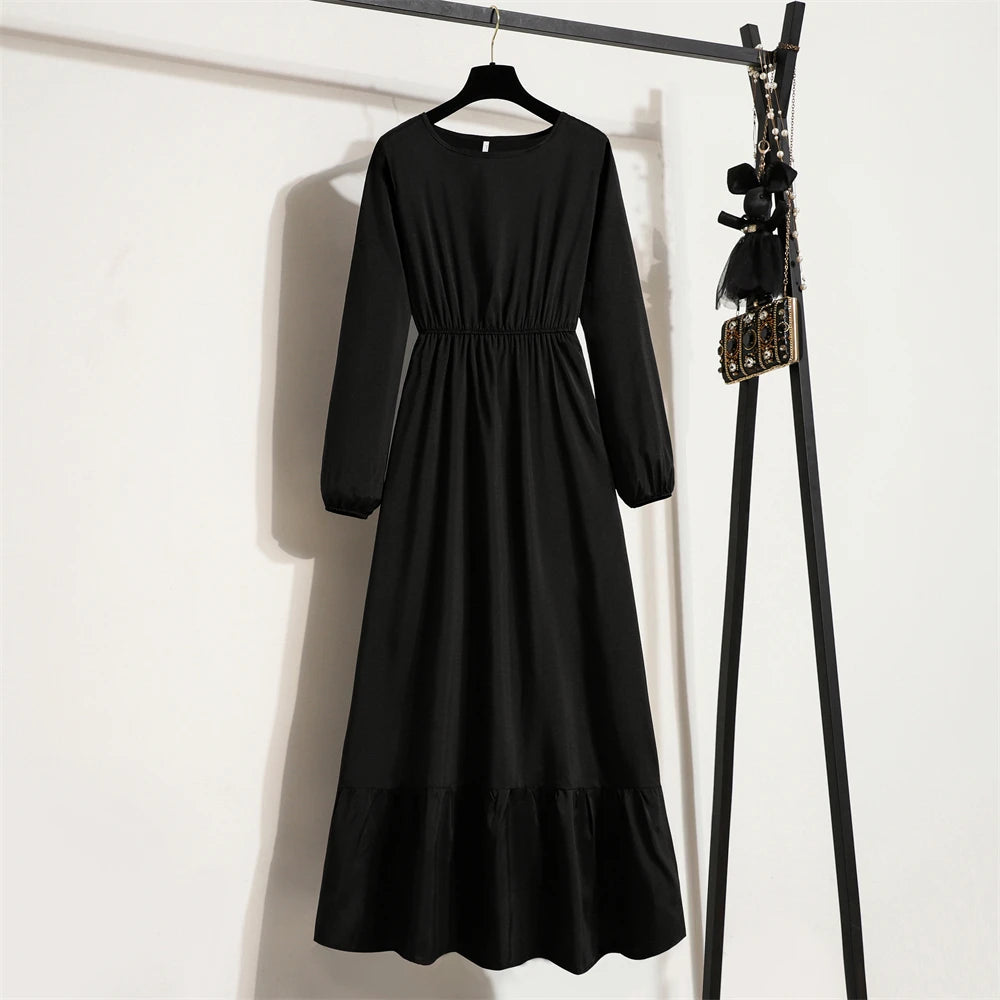 Women's Long Chiffon Maxi Dress - Spring Autumn Casual Style