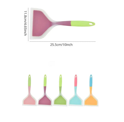 Dual-Color Silicone Spatula | Non-Stick & Heat-Resistant Kitchen Tool
