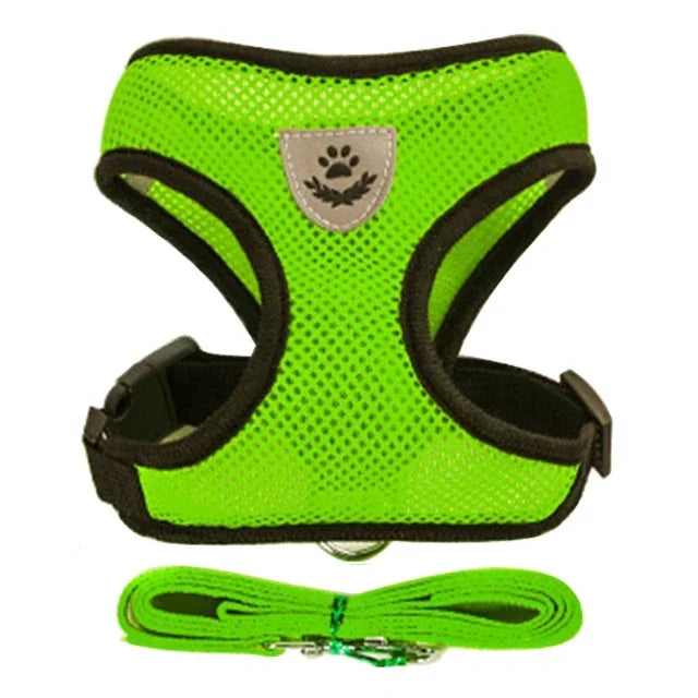 Soft Mesh Dog Harness – Breathable Comfort for Small Dogs & Cats