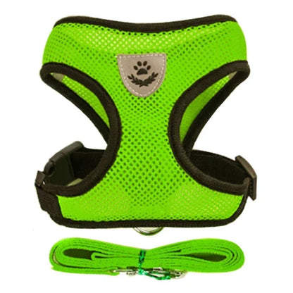 Soft Mesh Dog Harness – Breathable Comfort for Small Dogs & Cats