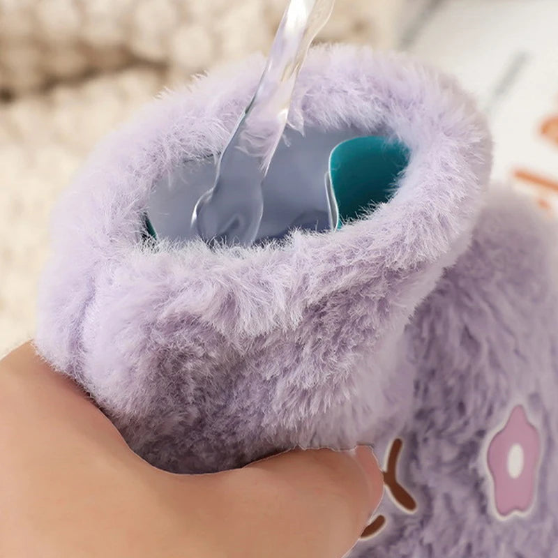 Cartoon Plush Rabbit Bear Hot Water Bottle