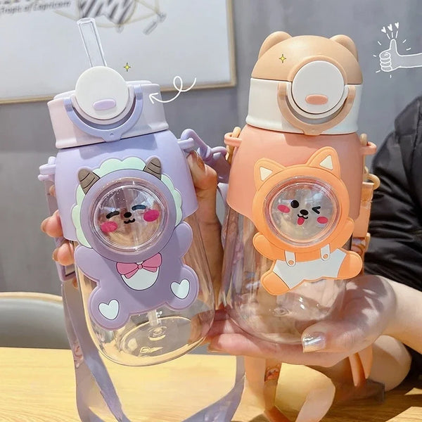 Cartoon Animal Water Bottle Leak Proof