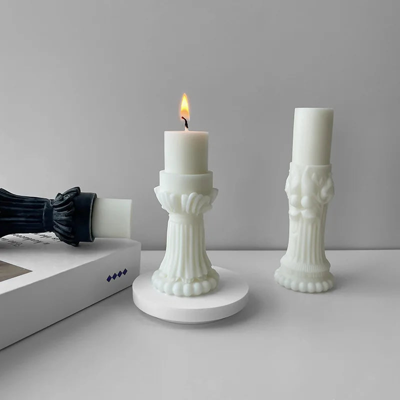 Candle Mold - DIY Scented Candle Silicone Mold for Tabletop Decor