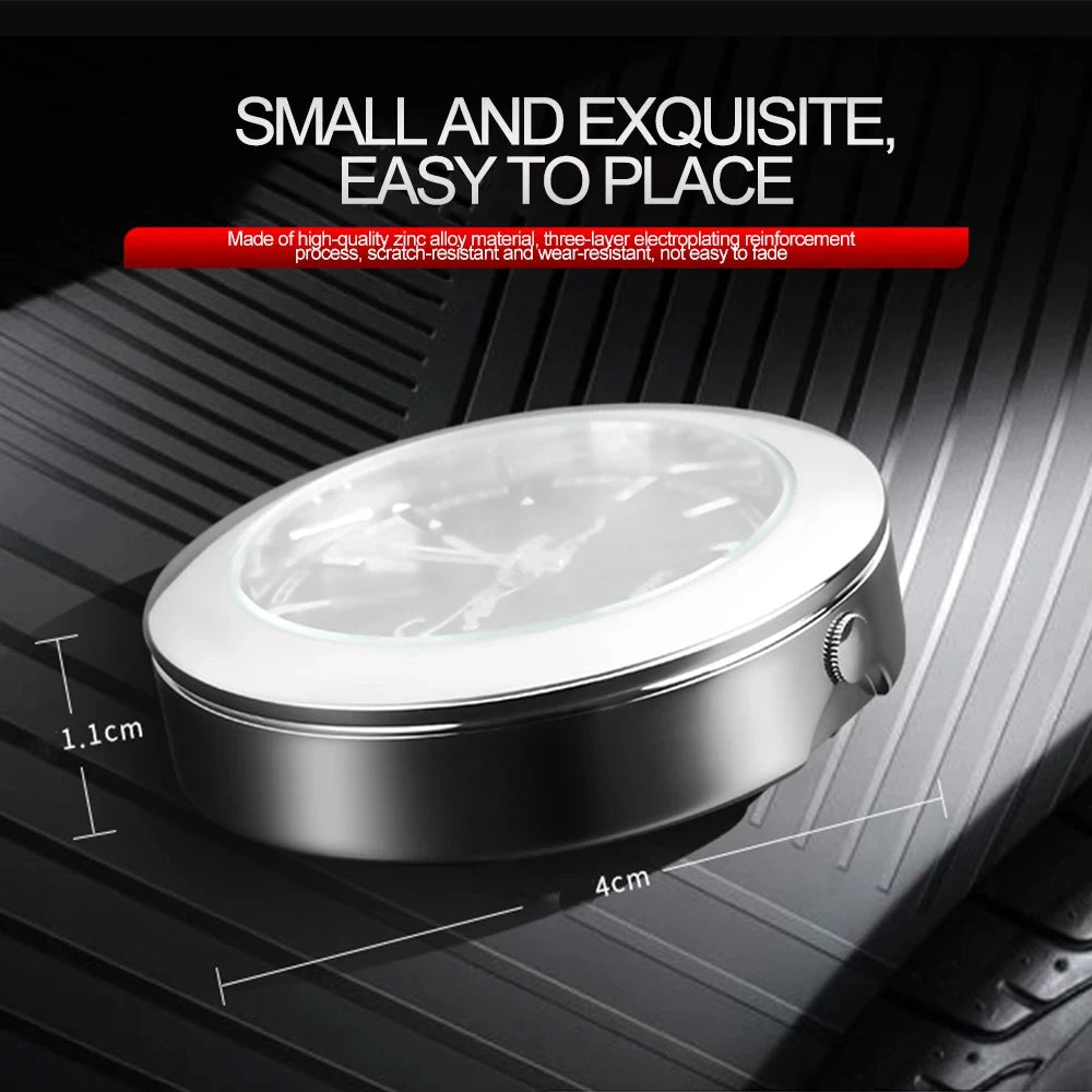 Luminous Stick-On Mini Digital Car Clock | Auto Accessories