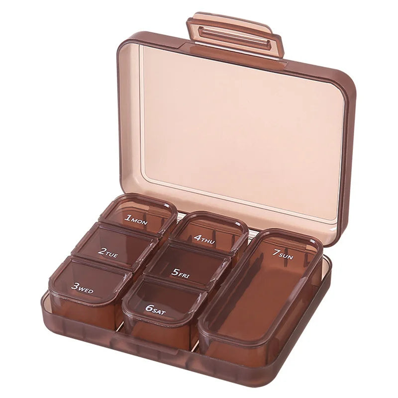 7-Day Pill Organizer with 21 Grids