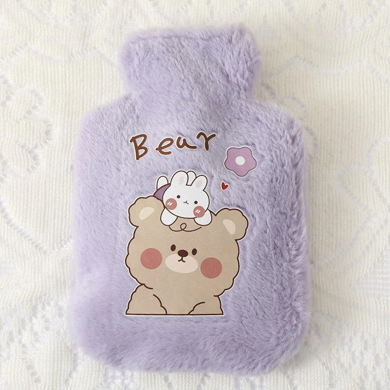 Cartoon Plush Rabbit Bear Hot Water Bottle