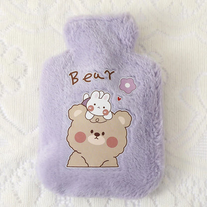 Cartoon Plush Rabbit Bear Hot Water Bottle