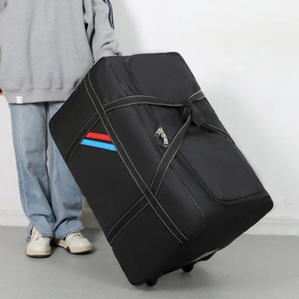 Large Capacity Trolley Bags With Wheels Foldable Luggage Wheeled Bag