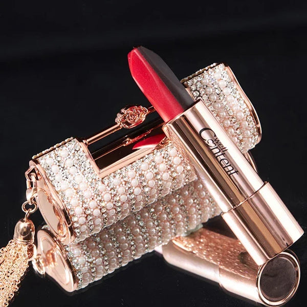 5 In 1 Colors Lipstick Matte Velvet Sexy Red Lip Tint Smooth Long