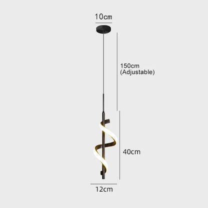 Nordic Minimalist LED Wall Sconce Black White Gold Decorative