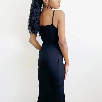 Women's Casual Lounge Slip Long Dress -Sleeveless Backless Maxi