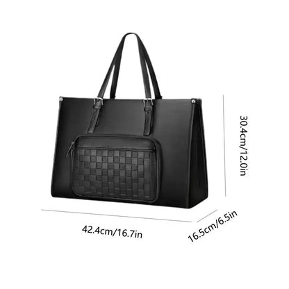 2-in-1 Laptop Tote with Insulated Lunch Compartment