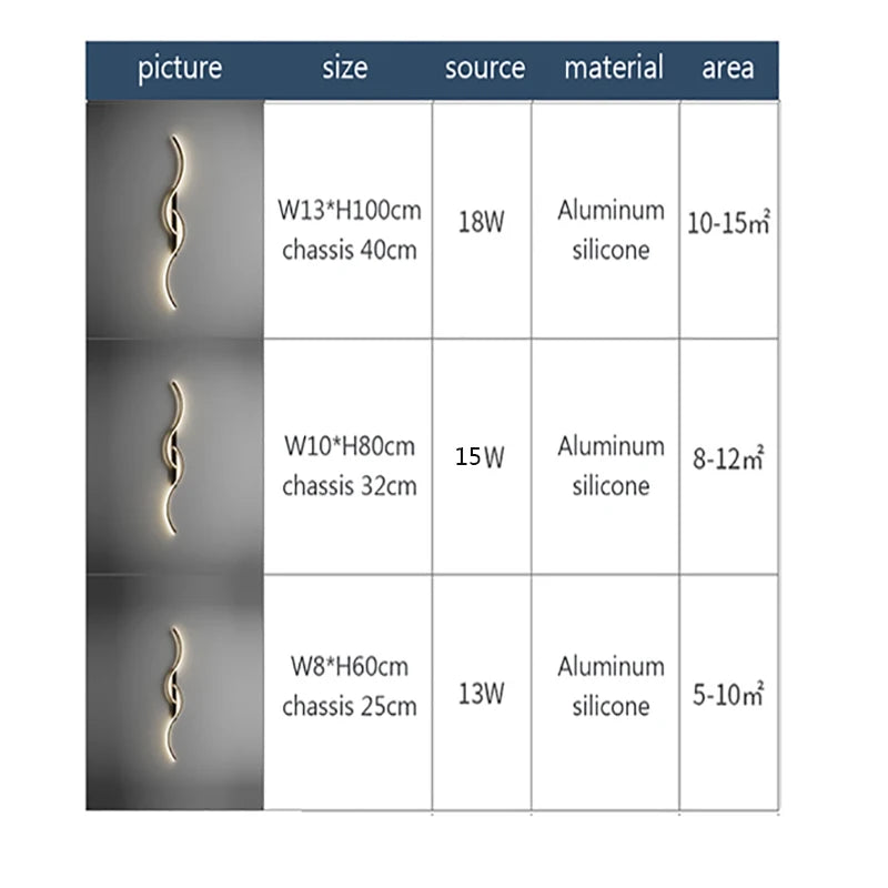 Minimalist Long Strip LED Wall Lamp