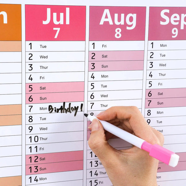 2026 Wall Calendar Large Large Dry Erase Wall Calendar 2026 Agenda