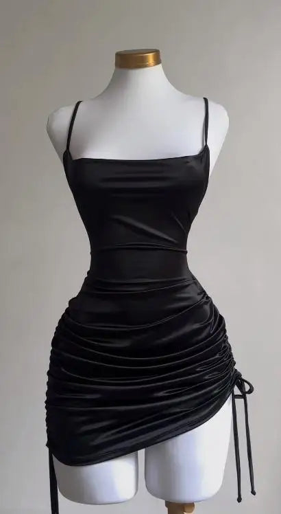 Summer Lace-Up Halter Dress - Sexy Spice Bag Hip Skirt