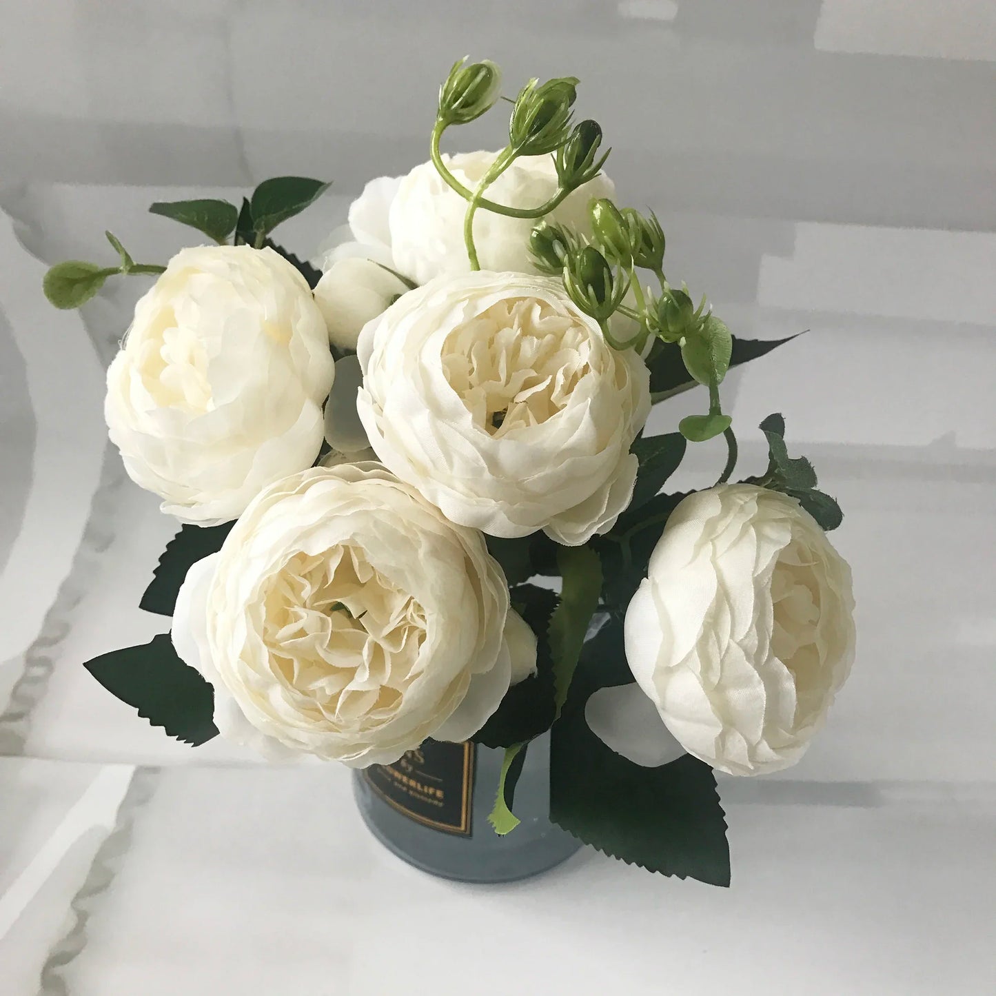High-Quality Silk Peony & Hydrangea Bouquet for Home & Weddings