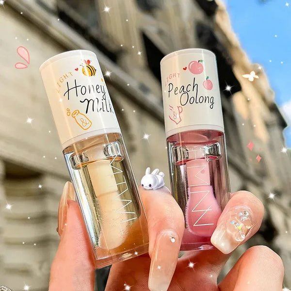 Peach Honey Lip Oil Soothes Dry
