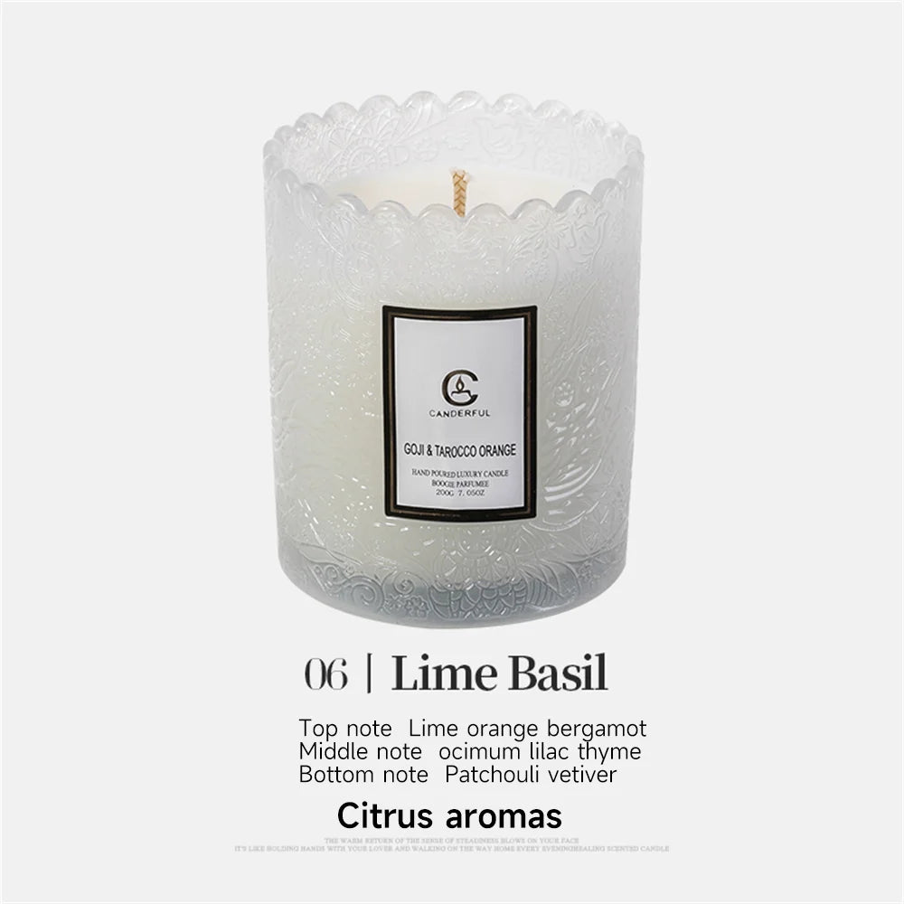 Luxury Scented Soy Candle - Natural Essential Oil for Sleep & Stress Relief