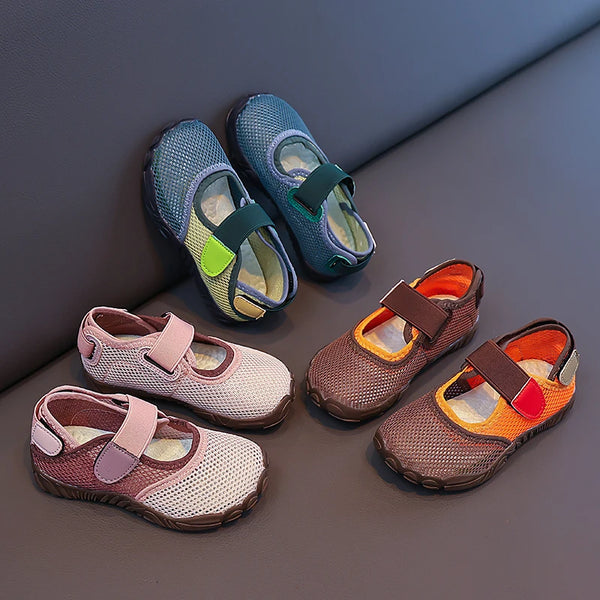 Summer Toddler Kids Boys Girls Shoes Breathable Mesh Non Slip Soft